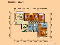 时代家园4室2厅2卫91.6㎡户型图