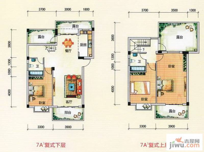 南宁奥园3室2厅2卫139.7㎡户型图