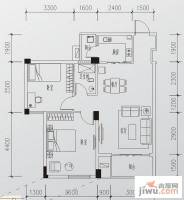 香樟林2室2厅1卫82㎡户型图
