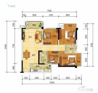 优活时代4室2厅2卫112.2㎡户型图