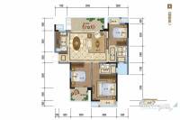 绿城春江明月3室2厅2卫105㎡户型图