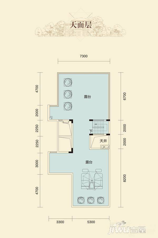 江山御景6室3厅3卫528㎡户型图