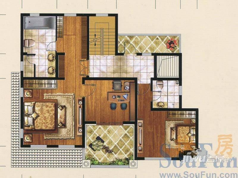 香榭花墅6室4厅6卫302㎡户型图