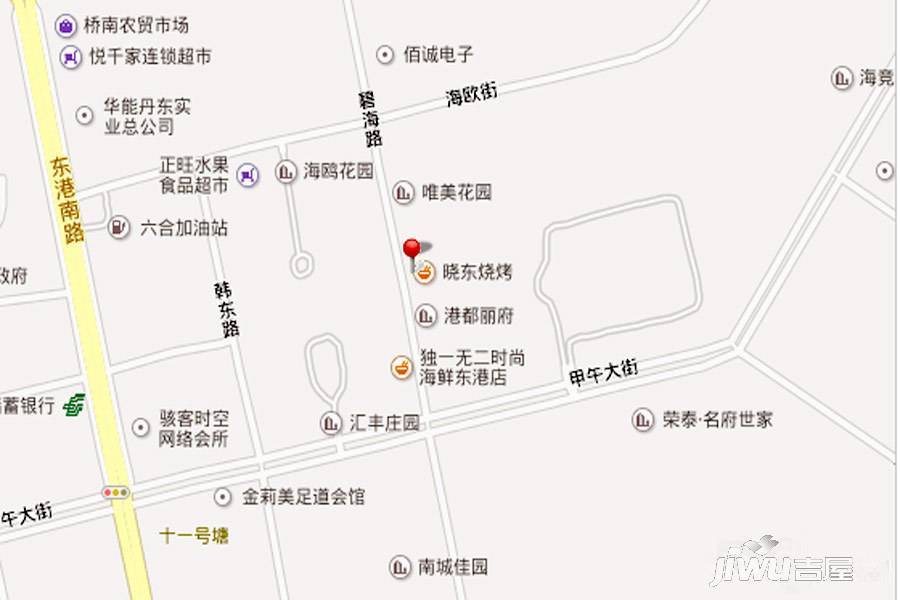 红星港城学府位置交通图