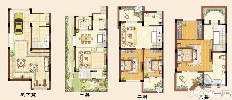 上林国际上林君悦4室4厅4卫270.3㎡户型图