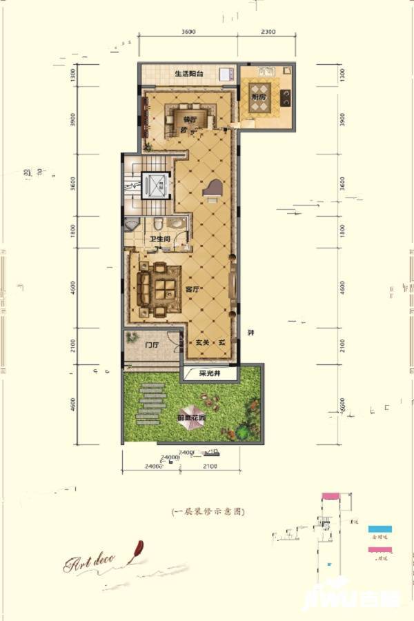 悦融湾6室4厅5卫215.4㎡户型图