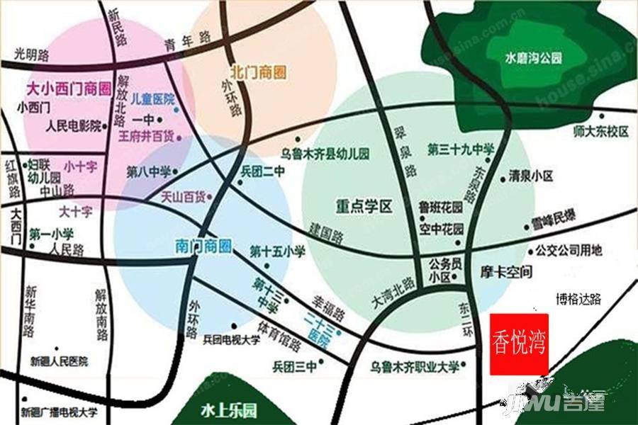 香悦湾位置交通图