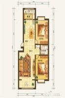润和居二期2室2厅1卫85.3㎡户型图