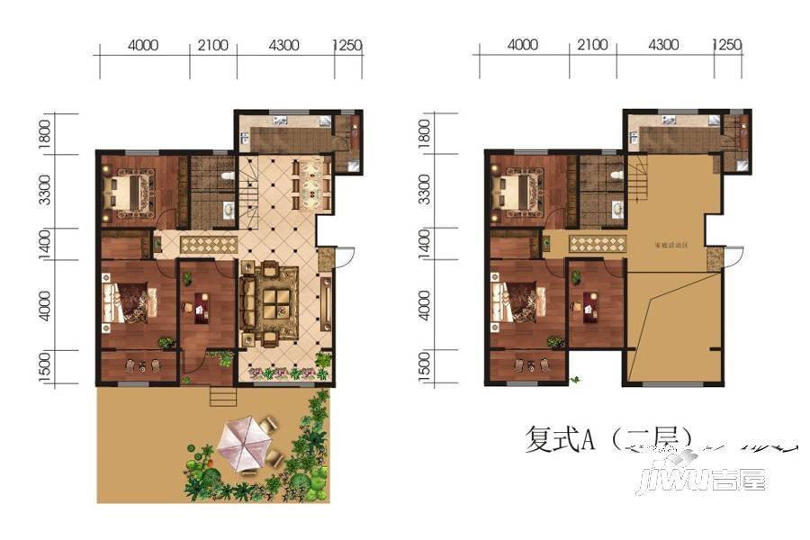 中盛枫丹白露6室3厅2卫227.2㎡户型图