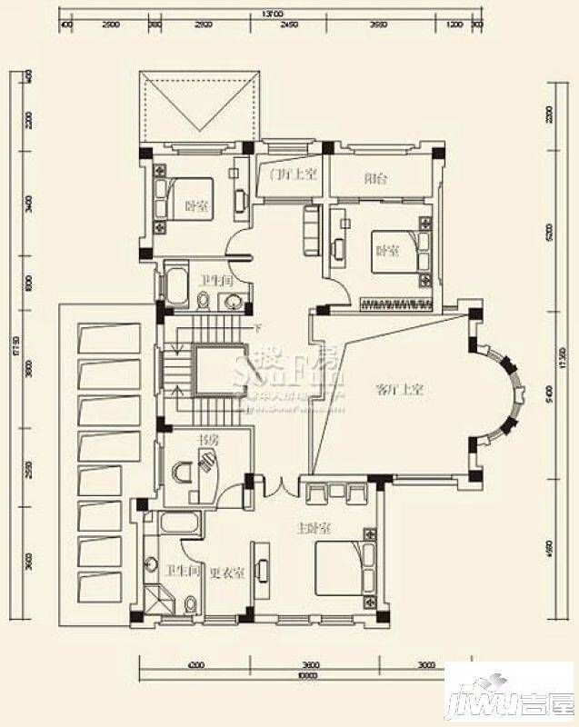 山水国际普通住宅315.3㎡户型图