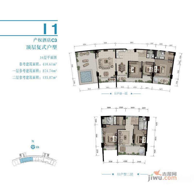 Aloha清水湾5室3厅4卫410.6㎡户型图