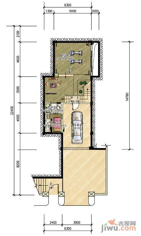 雅居乐清水湾普通住宅82.6㎡户型图