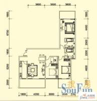 昌达山水天域3室2厅2卫131㎡户型图