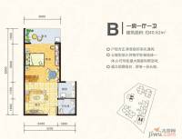 五指山海建·瑞景山庄1室1厅1卫40.6㎡户型图