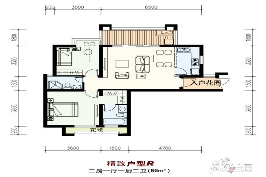 海南大印经典花园
                                                            2房1厅1卫
