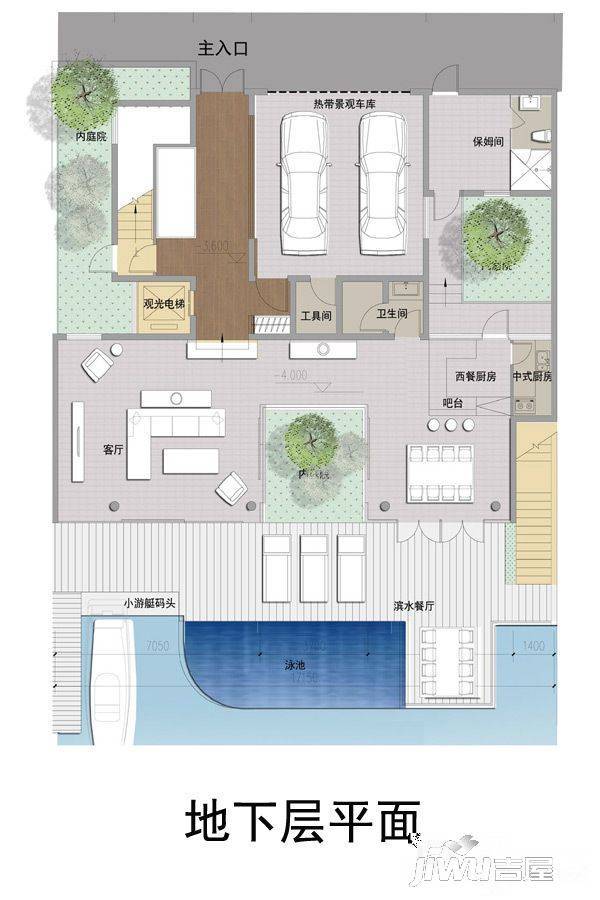 国美海棠湾5室2厅6卫204.7㎡户型图