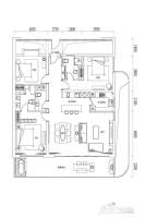 棠岸2室2厅2卫175㎡户型图