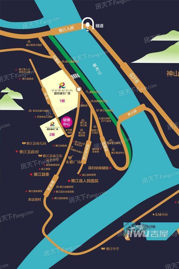 瑞蓉城北广场位置交通图
