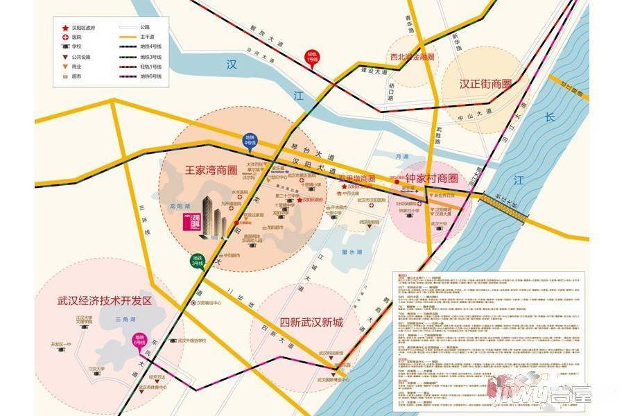 万科汉阳国际D壹区位置交通图