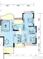 盛天龙湾3室2厅2卫117.7㎡户型图