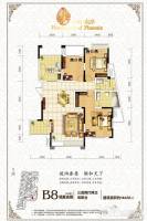 琥珀东岸3室2厅2卫144.5㎡户型图