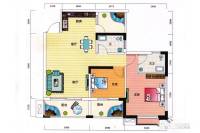 锦都·华庭2室2厅2卫87.2㎡户型图