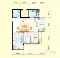 碧丽星城2室2厅1卫79.2㎡户型图