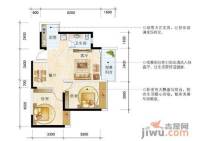 沃德梦想2室2厅1卫78㎡户型图