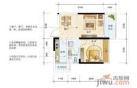 沃德梦想1室2厅1卫50㎡户型图