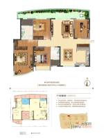 保利大江郡4室2厅2卫126㎡户型图