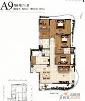 保利大江郡4室5厅3卫186㎡户型图