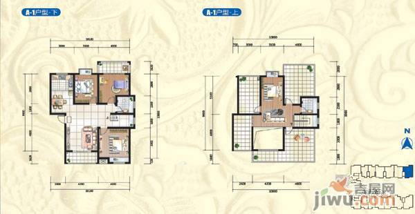 城南首座4室3厅2卫户型图