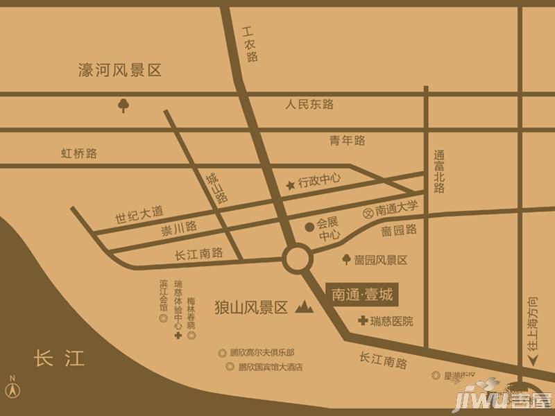 南通壹城商业街位置交通图图片