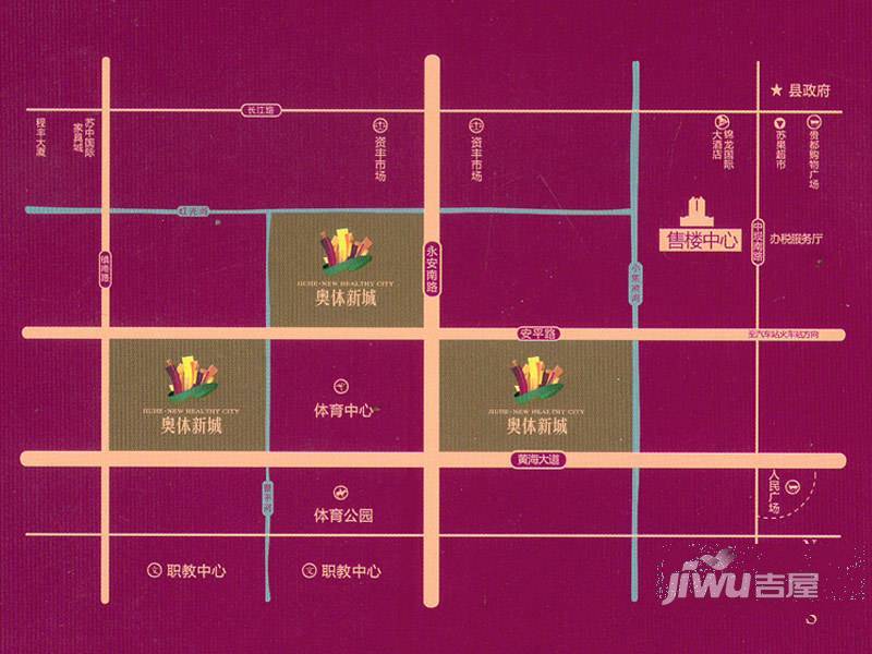 奥体新城尚府位置交通图3