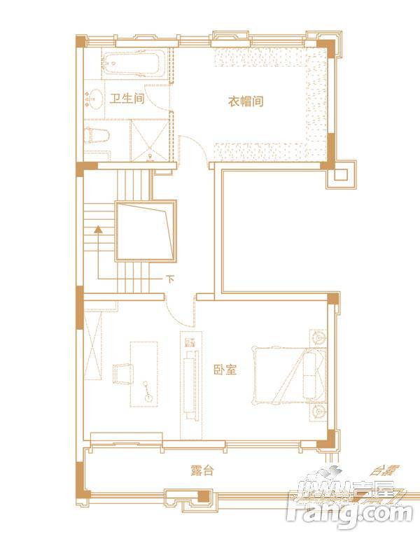 中海上林院1室0厅1卫70㎡户型图