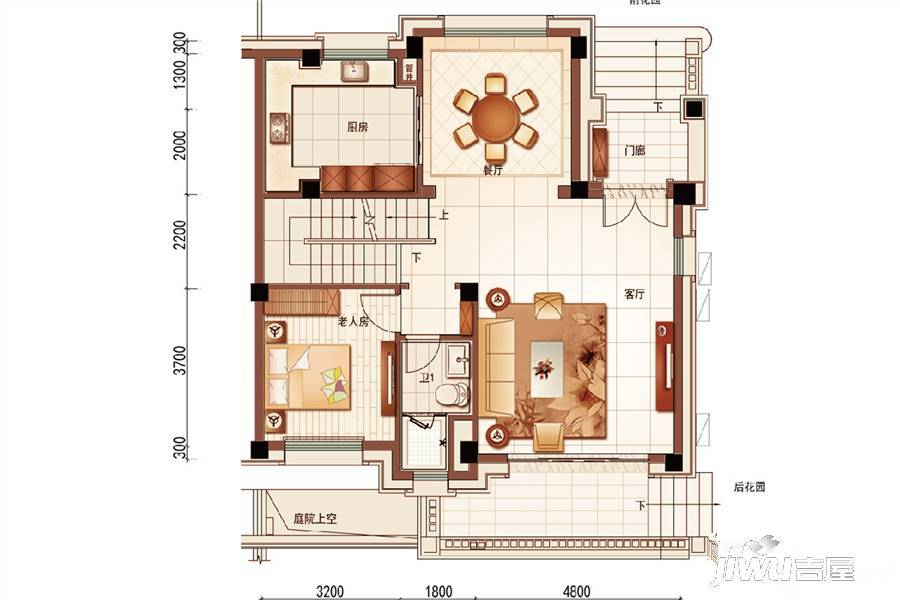 碧桂园·御湖半岛5室2厅5卫370㎡户型图