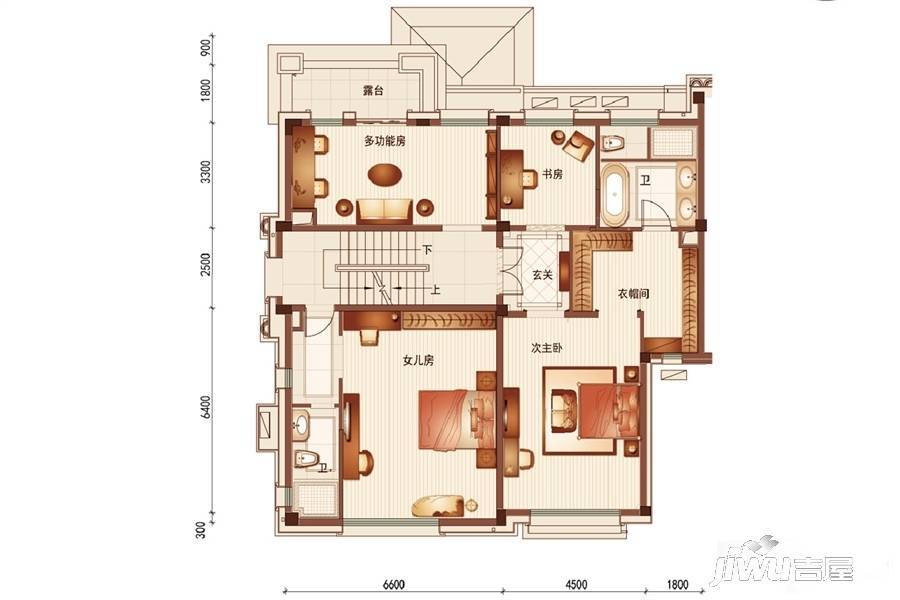 碧桂园·御湖半岛6室2厅7卫690㎡户型图