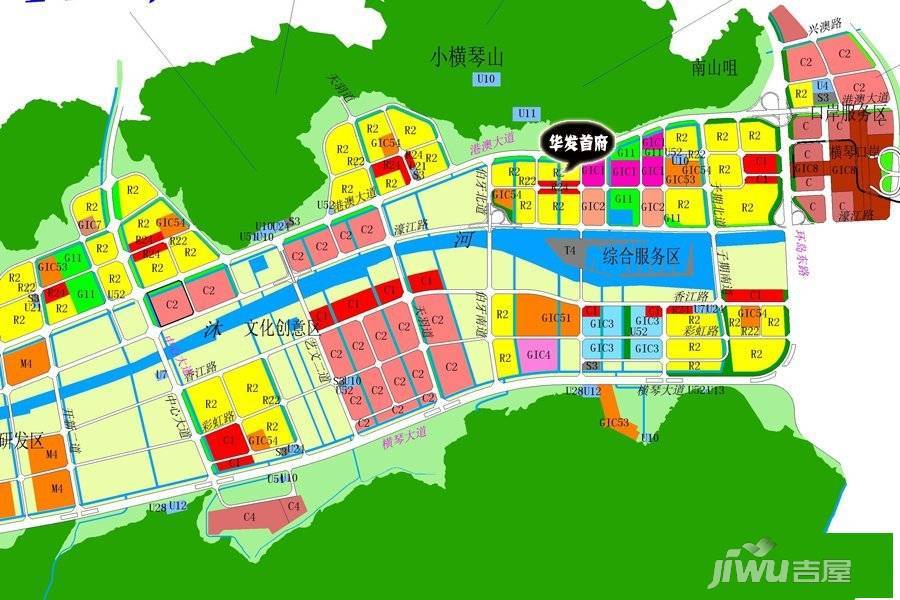 华发首府位置交通图图片