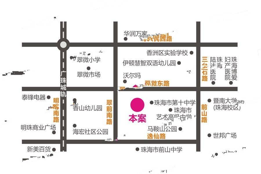 朗峰公馆位置交通图图片
