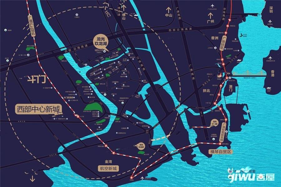 龙光玖龙湖位置交通图