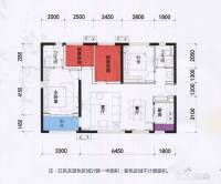 万科魅力之城4室2厅2卫98㎡户型图