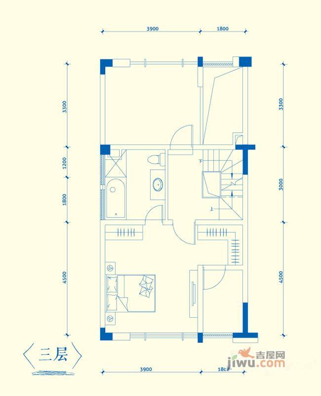 金地扑满花园2室2厅3卫159㎡户型图