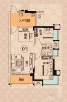 优越香格里2室1厅1卫71.8㎡户型图