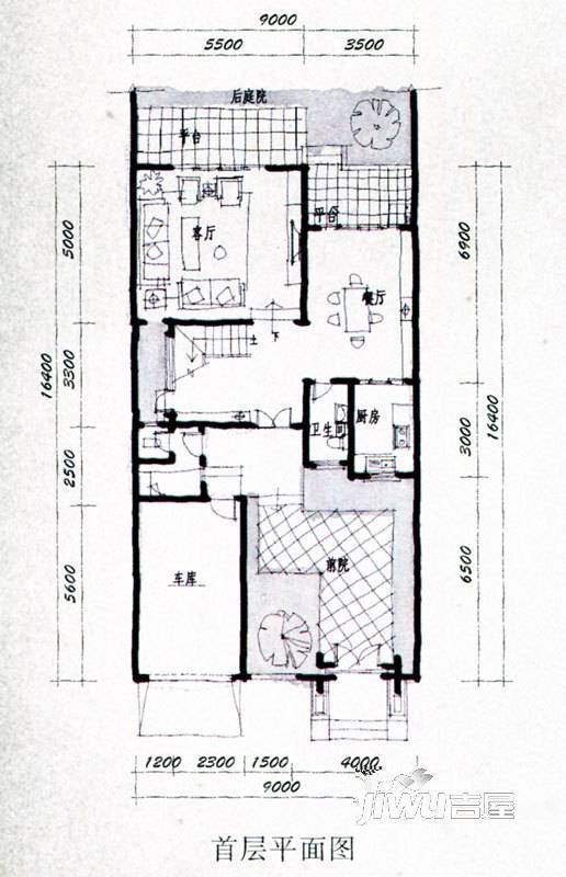 泮庐4室3厅5卫258㎡户型图