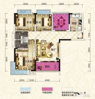 峰泽轩3室2厅2卫99㎡户型图