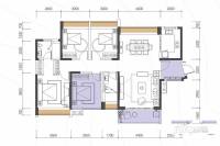 恒荣城市溪谷4室2厅2卫143㎡户型图