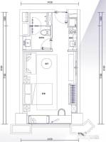 铂瑞湾1室1厅1卫49㎡户型图