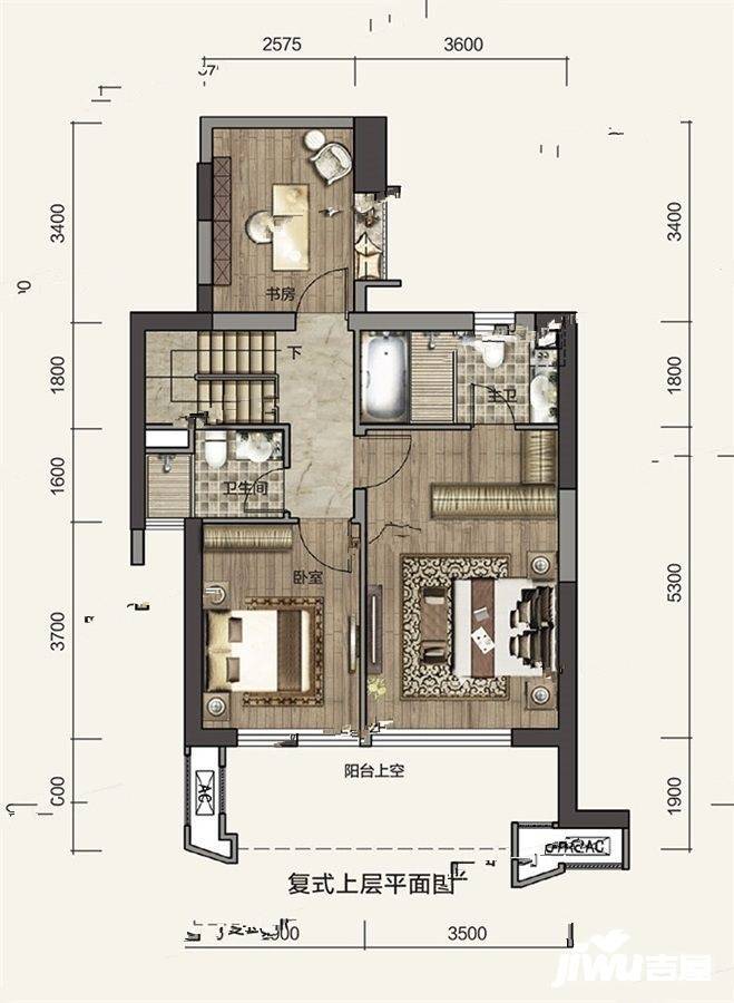 珠海时代保利中环广场4室2厅0卫132㎡户型图