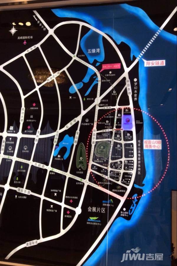 海峡明珠广场位置交通图图片