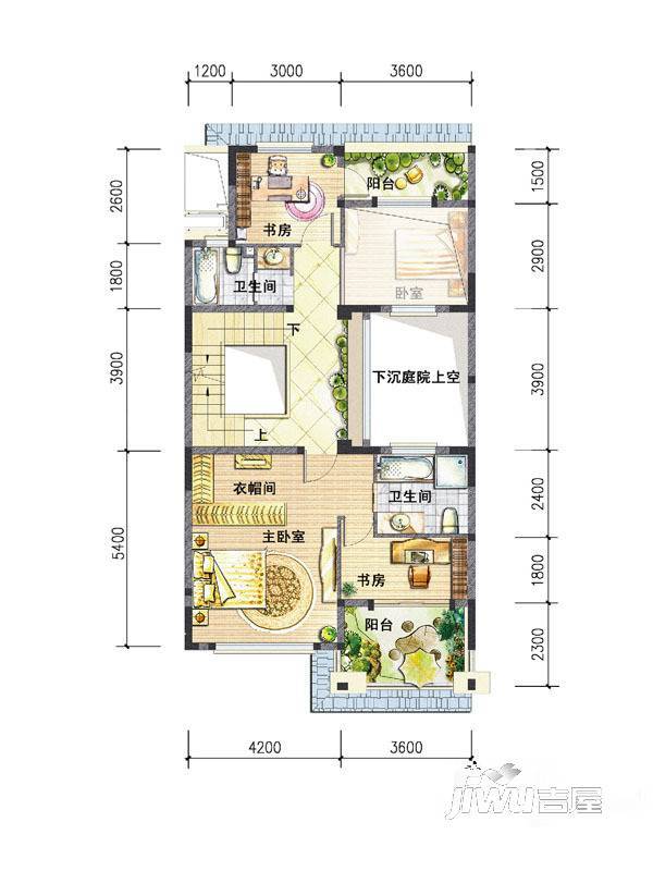 特房御溪墅8室2厅4卫230㎡户型图